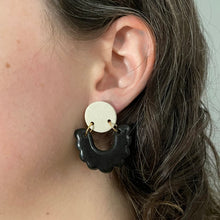Load image into Gallery viewer, CLÉMENCE EARRINGS // TWO TONE